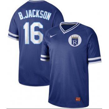 Royals #16 Bo Jackson Royal Authentic Cooperstown Collection Stitched Baseball Jersey