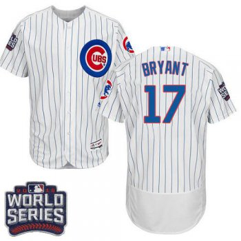 Cubs #17 Kris Bryant White Flexbase Authentic Collection 2016 World Series Bound Stitched MLB Jersey