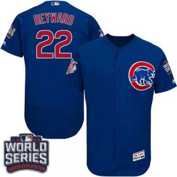 Cubs #22 Jason Heyward Blue Flexbase Authentic Collection 2016 World Series Bound Stitched MLB Jersey