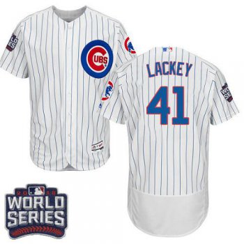 Cubs #41 John Lackey White Flexbase Authentic Collection 2016 World Series Bound Stitched MLB Jersey