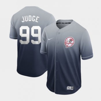 Men's New York Yankees 99 Aaron Judge Gray Drift Fashion Jersey