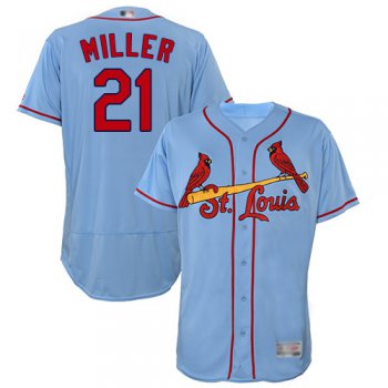 Men's St. Louis Cardinals #21 Andrew Miller Light Blue Flexbase Authentic Collection Stitched Baseball Jersey