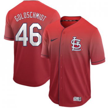 Men's St. Louis Cardinals 46 Paul Goldschmidt Red Drift Fashion Jersey