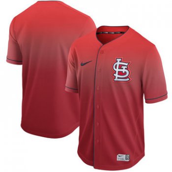 Men's St. Louis Cardinals Blank Red Drift Fashion Jersey