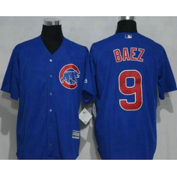 Men's Chicago Cubs #9 Javier Baez Royal Blue Stitched MLB Majestic Cool Base Jersey