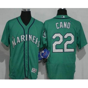 Men's Seattle Mariners #22 Robinson Cano Stitched MLB 2016 Majestic Flex Base Jersey