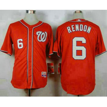 Men's Washington Nationals #6 Anthony Rendon Red Cool Base Stitched MLB Jersey