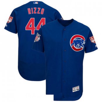 Men's Chicago Cubs 44 Anthony Rizzo Royal 2019 Spring Training Flexbase Jersey