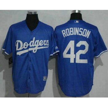 Men's Los Angeles Dodgers #42 Jackie Robinson Blue New Cool Base Jersey