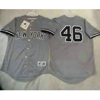 Men's New York Yankees #46 Andy Pettitte Majestic Away Gay Cool Base Player Jersey