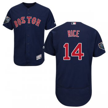 Red Sox #14 Jim Rice Navy Blue Flexbase Authentic Collection 2018 World Series Stitched MLB Jersey