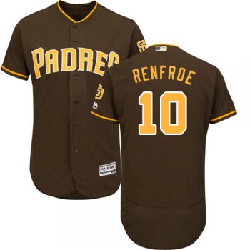 San Diego Padres 10 Hunter Renfroe Brown Flexbase Authentic Collection Stitched Baseball Jersey