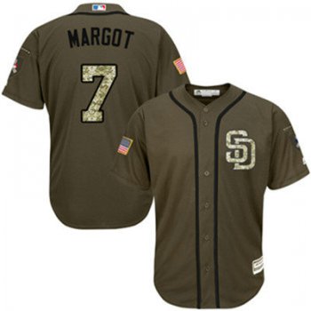San Diego Padres 7 Manuel Margot Green Salute to Service Stitched Baseball Jersey