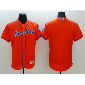 New York Mets Blank Orange Flexbase Authentic Collection MLB Jersey