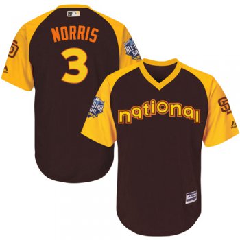 Derek Norris Brown 2016 MLB All-Star Jersey - Men's National League San Diego Padres #3 Cool Base Game Collection