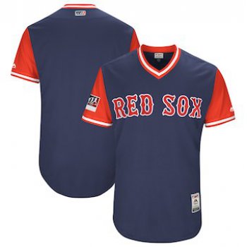 Men's Boston Red Sox Blank Majestic Navy 2018 Players' Weekend Authentic Team Jersey