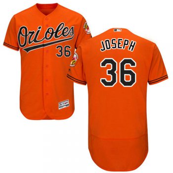 Baltimore Orioles 36 Caleb Joseph Orange Flexbase Authentic Collection Stitched Baseball Jersey