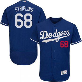 Los Angeles Dodgers 68 Ross Stripling Blue Flexbase Authentic Collection Stitched Baseball Jersey