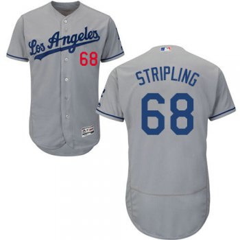 Los Angeles Dodgers 68 Ross Stripling Grey Flexbase Authentic Collection Stitched Baseball Jersey