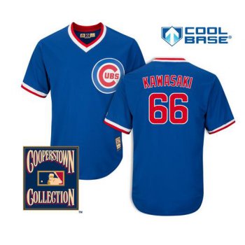 Men's Chicago Cubs #66 Munenori Kawasaki Royal Blue Pullover 1994 Cooperstown Collection Cool Base Jersey