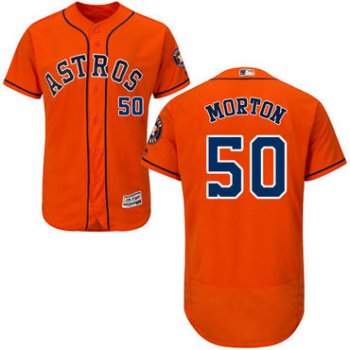 Houston Astros #50 Charlie Morton Orange Flexbase Authentic Collection Stitched Baseball Jersey