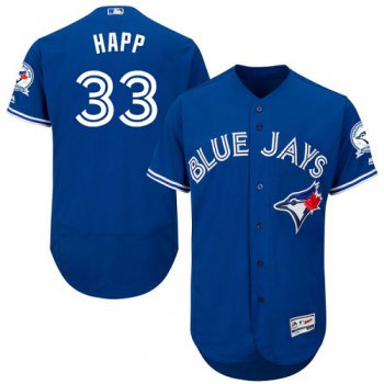 Toronto Blue Jays #33 J.A. Happ Blue Flexbase Authentic Collection Stitched Baseball Jersey