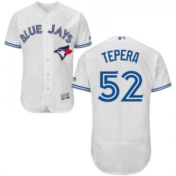 Men's Toronto Blue Jays #52 Ryan Tepera White Home 2016 Flexbase Majestic Baseball Jersey