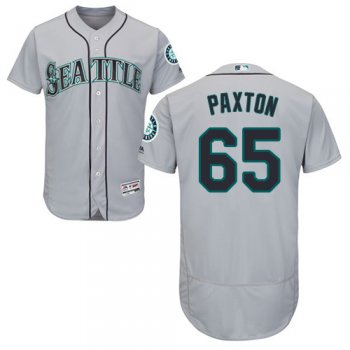 Seattle Mariners #65 James Paxton Grey Flexbase Authentic Collection Stitched Baseball Jersey