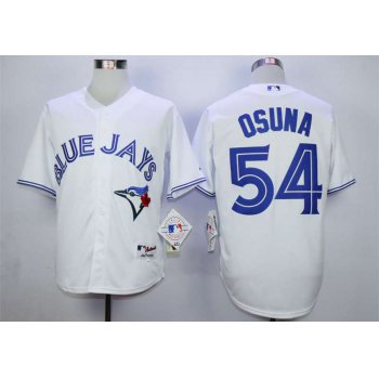 Men's Toronto Blue Jays #54 Roberto Osuna White Cool Base Jersey