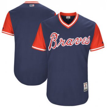 Men's Atlanta Braves Majestic Navy 2017 Players Weekend Authentic Team Jersey