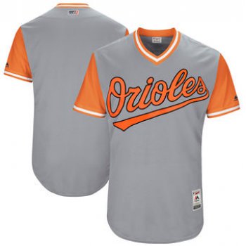 Men's Baltimore Orioles Majestic Gray 2017 Players Weekend Authentic Team Jersey