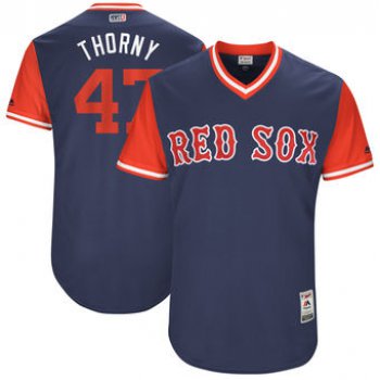 Men's Boston Red Sox Tyler Thornburg Thorny Majestic Navy 2017 Players Weekend Authentic Jersey