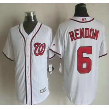 Men's Washington Nationals ##6 Anthony Rendon Home White 2015 MLB Cool Base Jersey