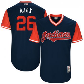 Men's Cleveland Indians Austin Jackson Ajax Majestic Navy 2017 Players Weekend Authentic Jersey