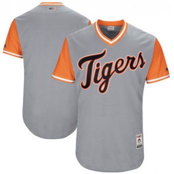 Men's Detroit Tigers Majestic Gray 2017 Players Weekend Authentic Team Jersey