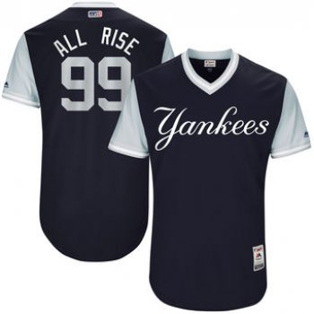 Men's New York Yankees Aaron Judge All Rise Majestic Navy 2017 Players Weekend Authentic Jersey