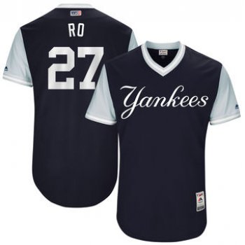 Men's New York Yankees Austin Romine Ro Majestic Navy 2017 Players Weekend Authentic Jersey