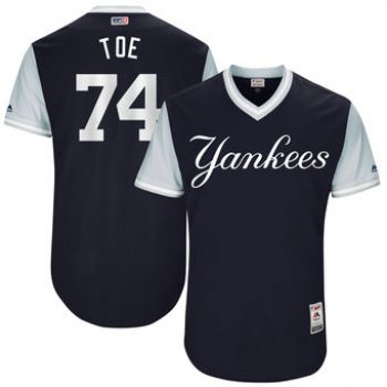 Men's New York Yankees Ronald Torreyes Toe Majestic Navy 2017 Players Weekend Authentic Jersey