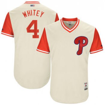 Men's Philadelphia Phillies Andres Blanco Whitey Majestic Tan 2017 Players Weekend Authentic Jersey