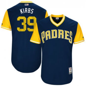 Men's San Diego Padres Kirby Yates Kirbs Majestic Navy 2017 Players Weekend Authentic Jersey