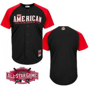American League Blank 2015 MLB All-Star Black Jersey