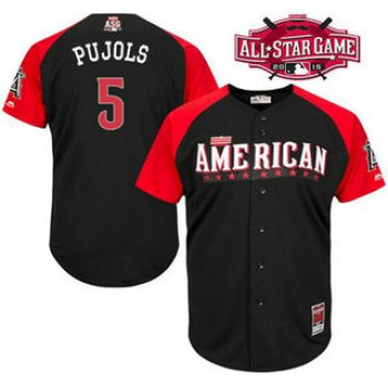 American League Los Angels Of Anaheim #5 Albert Pujols Black 2015 All-Star Game Player Jersey
