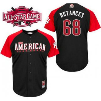 American League New York Yankees #68 Dellin Betances Black 2015 All-Star Game Player Jersey
