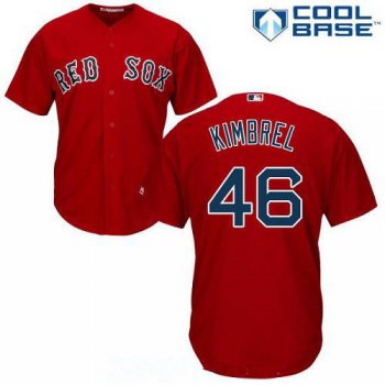 Men's Boston Red Sox #46 Craig Kimbrel Red Alternate Stitched MLB Majestic Cool Base Jersey