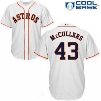 Men's Houston Astros #43 Lance McCullers Jr. White Home Stitched MLB Majestic Cool Base Jersey