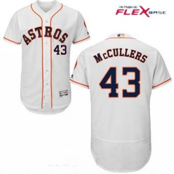 Men's Houston Astros #43 Lance McCullers Jr. White Home Stitched MLB Majestic Flex Base Jersey