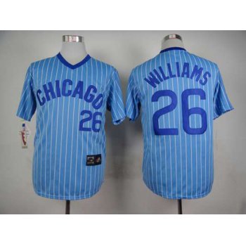 Men's Chicago Cubs #26 Billy Williams 1988 Light Blue Majestic Jersey