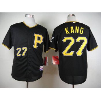 Men's Pittsburgh Pirates #27 Jung-Ho Kang Black Jersey