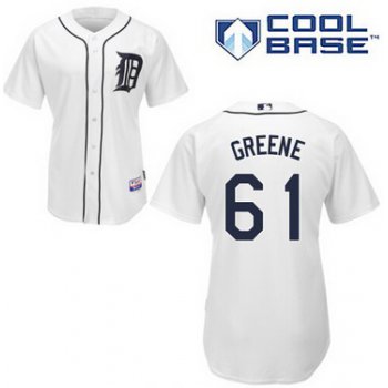 Detroit Tigers #61 Shane Greene White Jersey