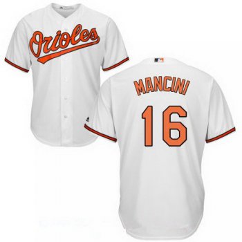 Men's Baltimore Orioles #16 Trey Mancini White Home Stitched MLB Majestic Cool Base Jersey